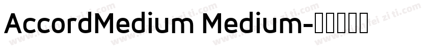 AccordMedium Medium字体转换